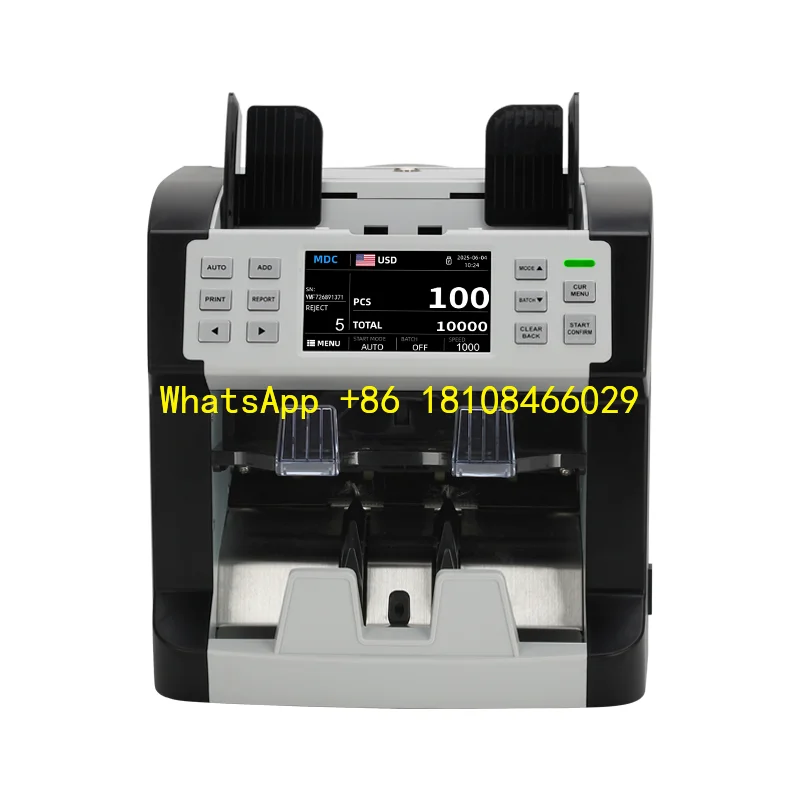 Denomination Currency Money Counter Value Sorter 2025 New Design Two Pockets CIS Mix Currency Counting Machine AED SAR SYD LEB
Denomination Currency Money Counter Value Sorter 2025 New Design Two Pockets CIS Mix Currency Counting Machine AED SAR SYD LEB