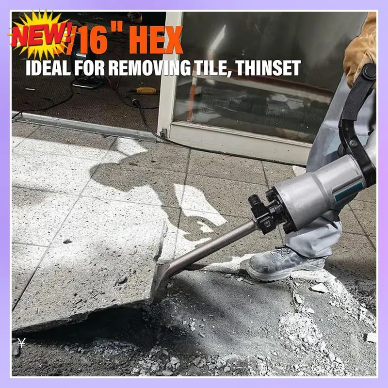 T24C 1-3/16 Inch Hex Scaling Chisel, 3 X 16 In. Steel Scraping Chisel Tile Removal Bit For Electric Demolition Jack Hammer
T24C 1-3/16 Inch Hex Scaling Chisel, 3 X 16 In. Steel Scraping Chisel Tile Removal Bit For Electric Demolition Jack Hammer