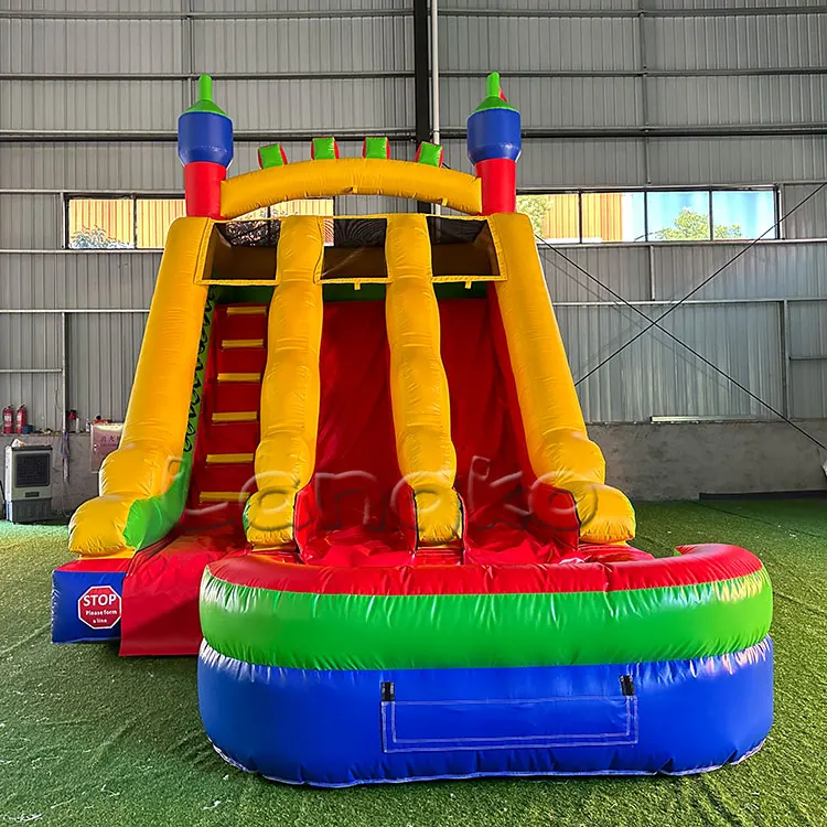 Outdoor PVC Luxury Inflatable Water Slide With Pool Double Slide Inflatable Entertainment Slides
Outdoor PVC Luxury Inflatable Water Slide With Pool Double Slide Inflatable Entertainment Slides