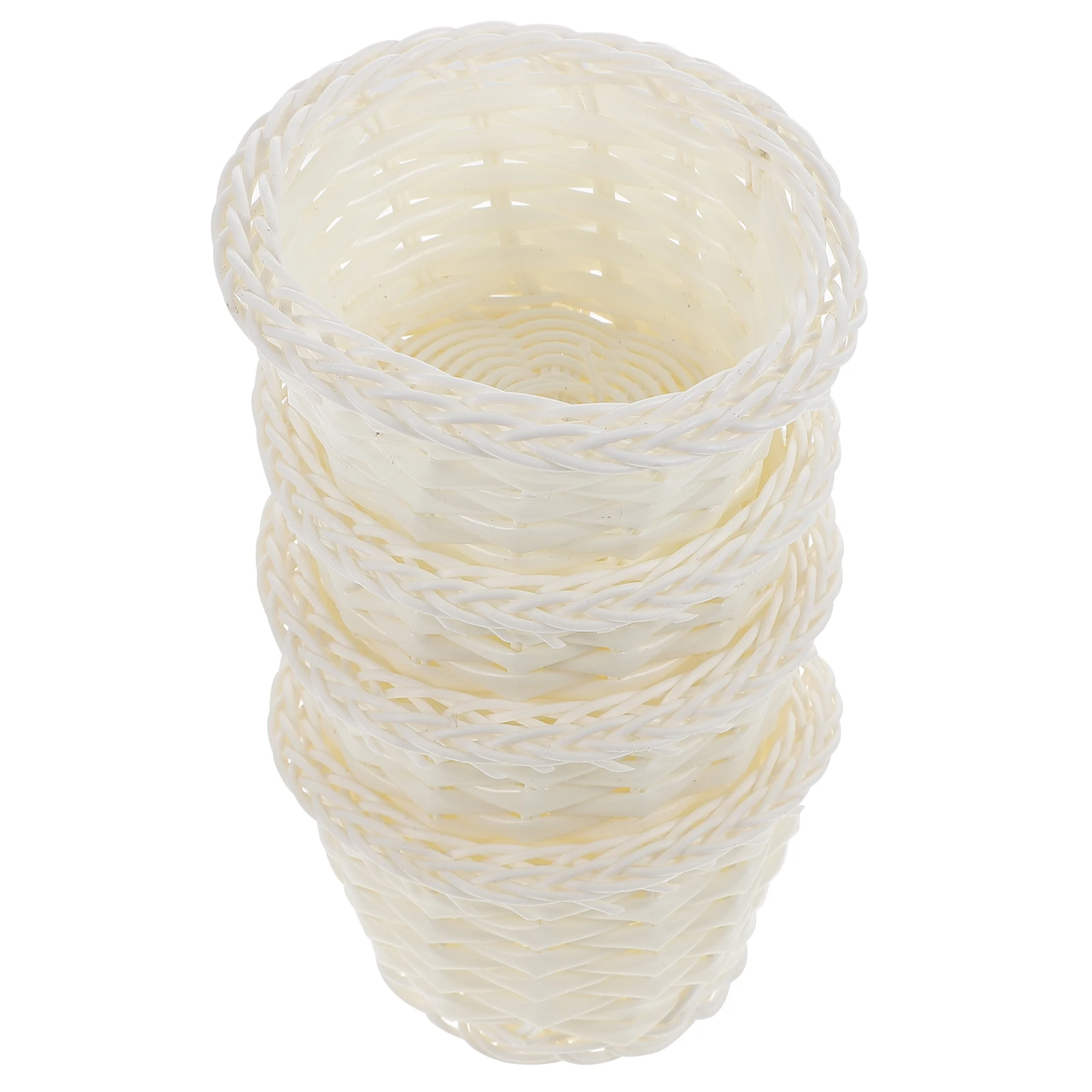 4 Pcs Mini Flower Basket Decorative Plastic Woven Baskets for Storage Party Favors Crafts Fairy Garden Dollhouse Props
4 Pcs Mini Flower Basket Decorative Plastic Woven Baskets for Storage Party Favors Crafts Fairy Garden Dollhouse Props
