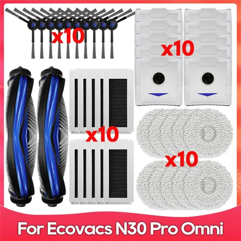 A005-Комплект аксессуаров для робота-пылесоса Ecovacs Debot N30 Omni / N30 Pro Omni: основная и боковые щетки, HEPA-фильтры, салфетки для влажной уборки, мешки для сбора пыли
A005-Комплект аксессуаров для робота-пылесоса Ecovacs Debot N30 Omni / N30 Pro Omni: основная и боковые щетки, HEPA-фильтры, салфетки для влажной уборки, мешки для сбора пыли