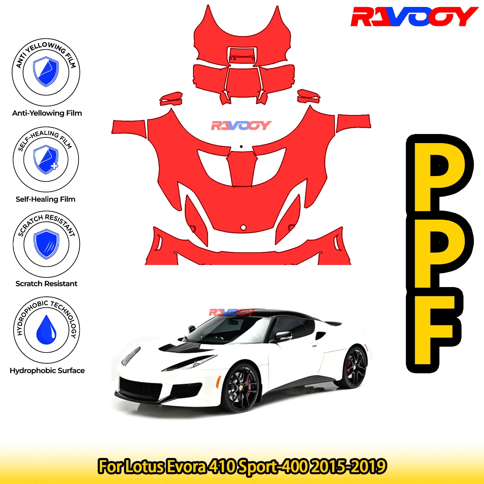 Для Lotus Evora 410 Sport-400 2015-2019 глянцевая матовая черная предварительно вырезанная передняя защитная пленка PPF Kit
Для Lotus Evora 410 Sport-400 2015-2019 глянцевая матовая черная предварительно вырезанная передняя защитная пленка PPF Kit
