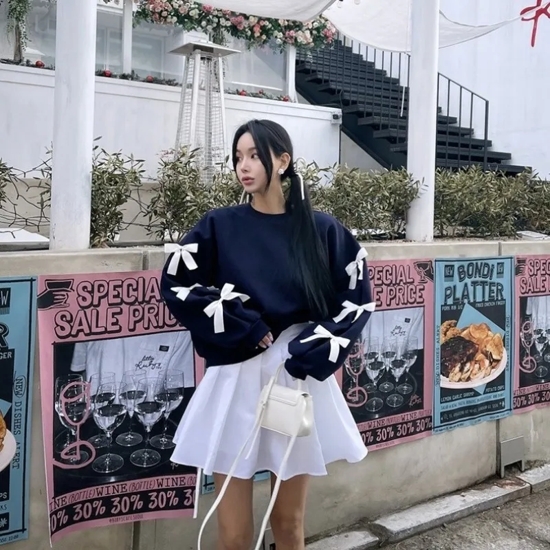 Shpmishal Korean Fashion Casual Patchwork Jacket Women's 2026 Spring New Round Neck Loose Bow Sweatshirt Female Clothing
Shpmishal Korean Fashion Casual Patchwork Jacket Women's 2026 Spring New Round Neck Loose Bow Sweatshirt Female Clothing