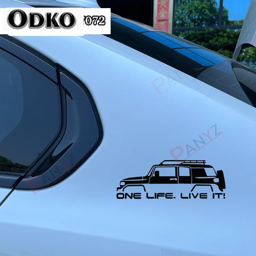 Auto Graphics One Life Live It Body Bumper Reflective Vinyl Decal For Toyota FJ Land Cruiser Offroad Car Window Sticker
Auto Graphics One Life Live It Body Bumper Reflective Vinyl Decal For Toyota FJ Land Cruiser Offroad Car Window Sticker