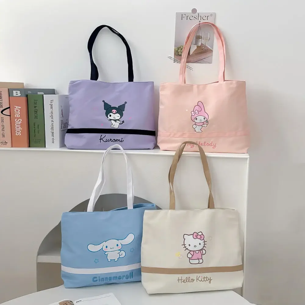 Sanrios Kuromi Hello Kittys Crossbody Bag Cinnamoroll Portable Embroidery Large Capacity Shopping Bag Girl Portable One Shoulder
Sanrios Kuromi Hello Kittys Crossbody Bag Cinnamoroll Portable Embroidery Large Capacity Shopping Bag Girl Portable One Shoulder