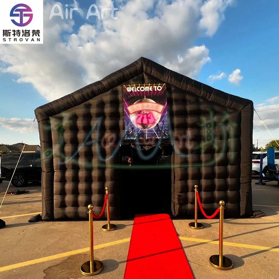 STLF Custom Giant Black Inflatable Disco Tent Portable Mobile Nightclub Party Pavilion for Event Inflatable House for Rental
STLF Custom Giant Black Inflatable Disco Tent Portable Mobile Nightclub Party Pavilion for Event Inflatable House for Rental