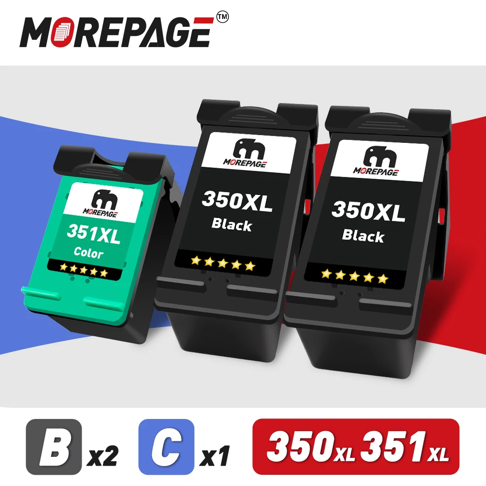 Morepage 350 351 XL Ink Cartridge Compatible For HP 350XL 351XL Photosmart C4524 C4540 C4550 C4570 C4572 C4573 C4575 Printers
Morepage 350 351 XL Ink Cartridge Compatible For HP 350XL 351XL Photosmart C4524 C4540 C4550 C4570 C4572 C4573 C4575 Printers