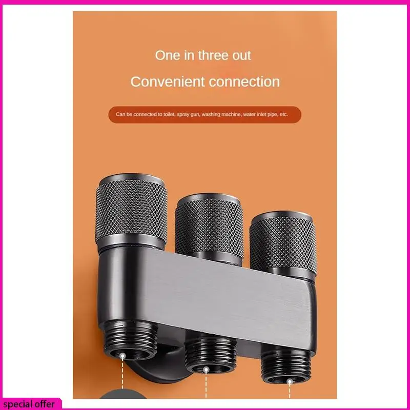 A65Z Brass One In Three Out Three Way Control Washing Machine Chrome/Gray Faucet Three Way Triangle Valve G1/3Mini
A65Z Brass One In Three Out Three Way Control Washing Machine Chrome/Gray Faucet Three Way Triangle Valve G1/3Mini