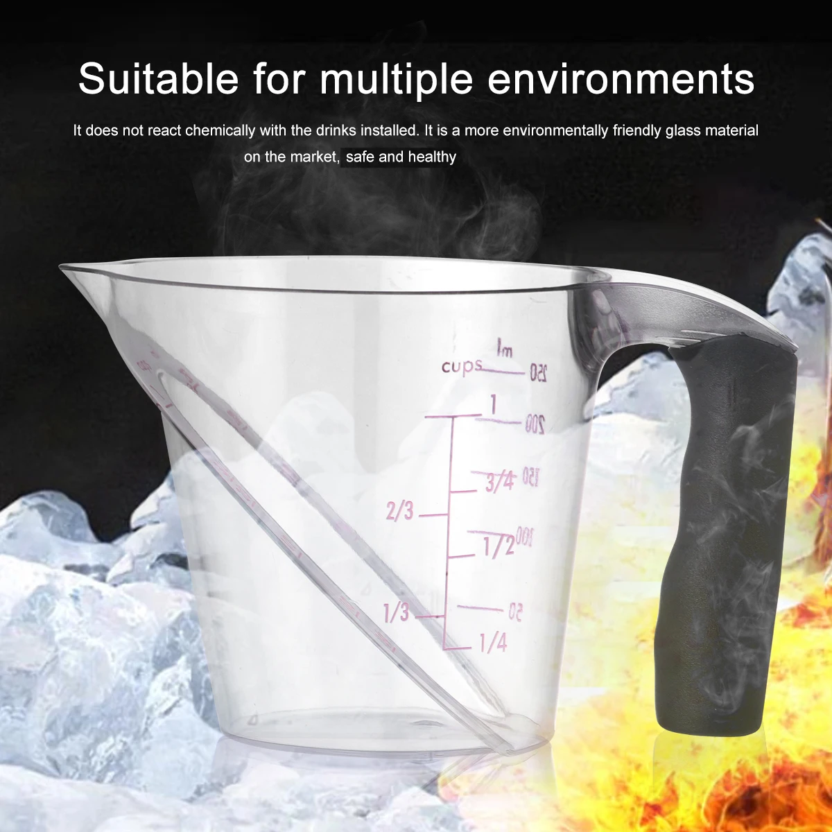 1pc Measuring Cup Transparent Plastic Water Jug with Scale Cold Juice Milk Container Baking Kitchen Tool (:127)
1pc Measuring Cup Transparent Plastic Water Jug with Scale Cold Juice Milk Container Baking Kitchen Tool (:127)