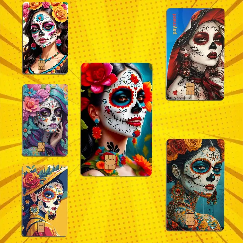 La Calavera Catrina Muertos Laser effect Stickers Credit Visa Debit Bank Charge Card Bus Metro Waterproof Sticker Decal
La Calavera Catrina Muertos Laser effect Stickers Credit Visa Debit Bank Charge Card Bus Metro Waterproof Sticker Decal