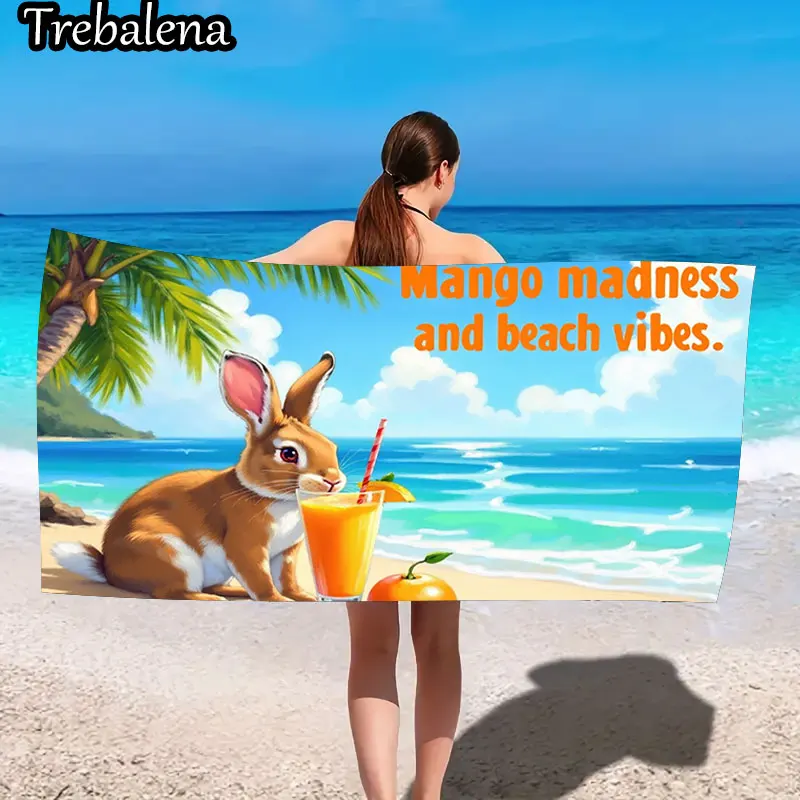Ультрамягкое пляжное полотенце 30*60 дюймов с пляжным рушником Mango Madness Vibes Bunny Towel
Ультрамягкое пляжное полотенце 30*60 дюймов с пляжным рушником Mango Madness Vibes Bunny Towel