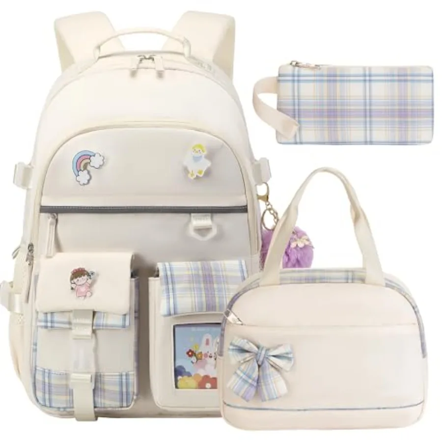 Backpack for Girls 15.6 Inch Laptop School Bag Elementary College 3pcs Backpacks Lunch box Pencil Case Set Bookbags for Girls T
Backpack for Girls 15.6 Inch Laptop School Bag Elementary College 3pcs Backpacks Lunch box Pencil Case Set Bookbags for Girls T