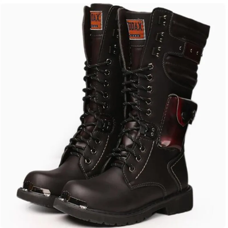 Men's High Top Motorcycle Boots Autumn and Winter Fashion Outdoor Collision Resistant Anti Slip Soft Sole Casual Leather Boots
Men's High Top Motorcycle Boots Autumn and Winter Fashion Outdoor Collision Resistant Anti Slip Soft Sole Casual Leather Boots