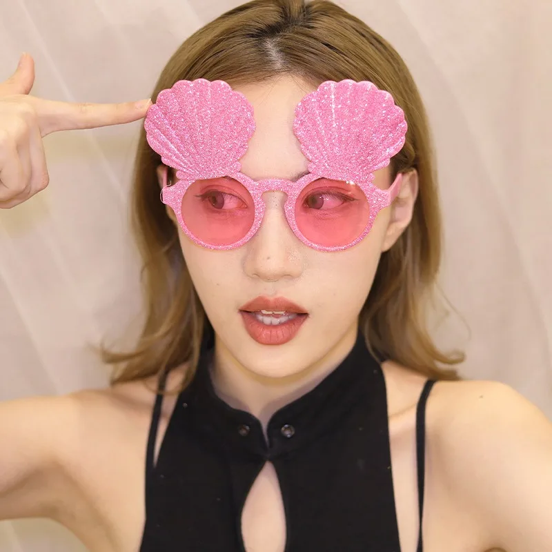 Funny Shell Glasses Pink Purple Blue Seashells Photography Props Happy Summer Beach Party Supplies Ocean Mermaid Party Decor
Funny Shell Glasses Pink Purple Blue Seashells Photography Props Happy Summer Beach Party Supplies Ocean Mermaid Party Decor