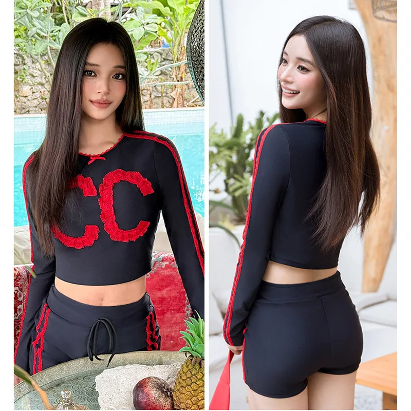 2pcs/set Rash Guards for Women Sun UV Protection Clothing Swimsuit Long Sleeve Shirt with Boyshorts Tankini Bathing Suits
2pcs/set Rash Guards for Women Sun UV Protection Clothing Swimsuit Long Sleeve Shirt with Boyshorts Tankini Bathing Suits