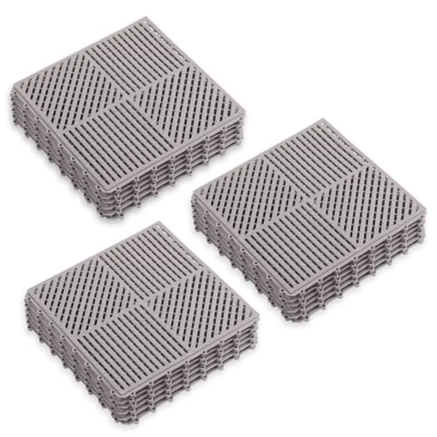 Modular Interlocking Floor Mat Rubber Outdoor Tiles with Drainage Holes for Swimming Pool Bathroom Shower Sauna Room Garage Boa
Modular Interlocking Floor Mat Rubber Outdoor Tiles with Drainage Holes for Swimming Pool Bathroom Shower Sauna Room Garage Boa