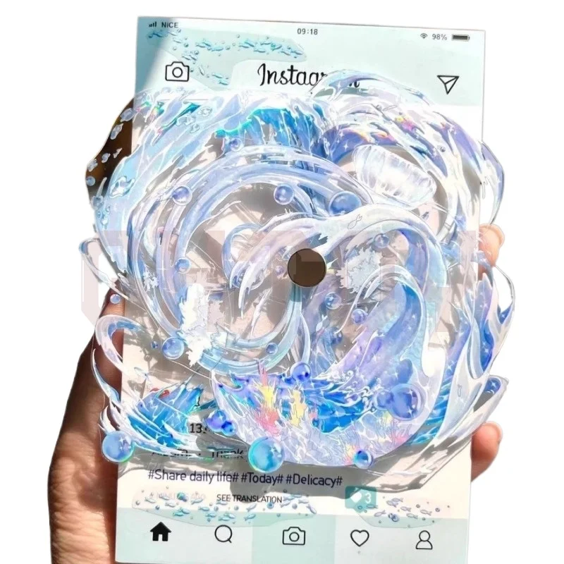 7cm/2.76in Acrylic Ocean Wave Gradual Change Badge Base Animation High Appearance Gift Collection Storage Decorations Ornaments
7cm/2.76in Acrylic Ocean Wave Gradual Change Badge Base Animation High Appearance Gift Collection Storage Decorations Ornaments