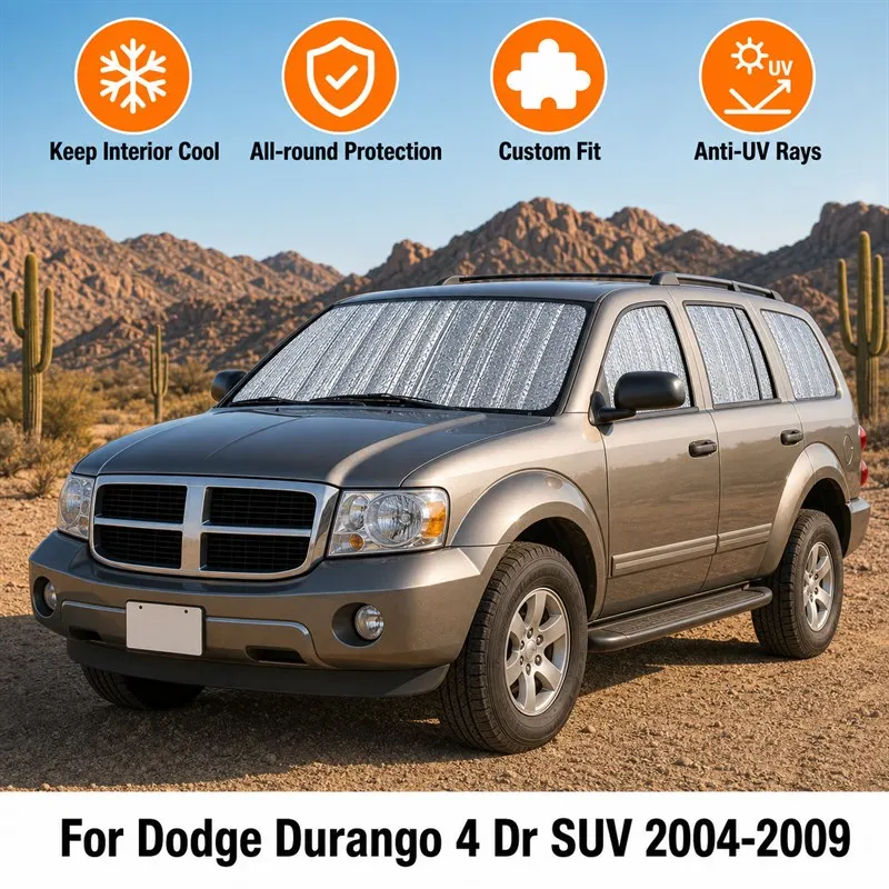 For Dodge Durango 4 Dr SUV 2004-2009 Full Set Car Window Sunshades UV Block Privacy Heat Insulated Foldable Car Curtain
For Dodge Durango 4 Dr SUV 2004-2009 Full Set Car Window Sunshades UV Block Privacy Heat Insulated Foldable Car Curtain