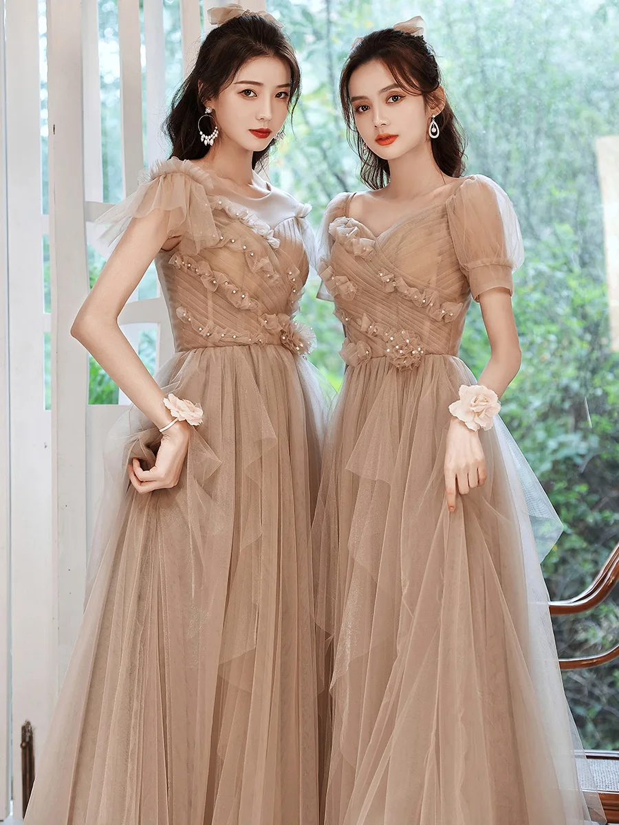 Bridesmaid Dresses Elegant Dress Women For Wedding Party Fashion Female Long Tulle Gradaution Prom Dress
Bridesmaid Dresses Elegant Dress Women For Wedding Party Fashion Female Long Tulle Gradaution Prom Dress