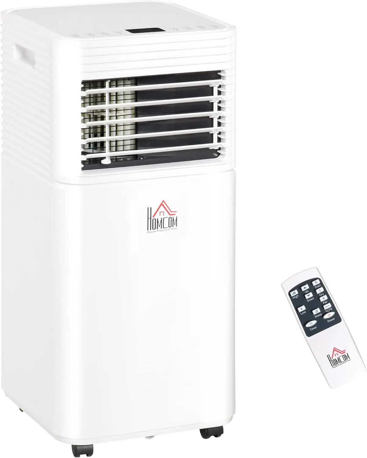 Portable Air Conditioner 8000 BTU, 4-in-1 AC Unit Cools up to 344 Sq.Ft., with Dehumidifier, Fan, Sleep Mode, 24-Hour Timer, Remote Control, LED Display, Window Installation Kit, White
Portable Air Conditioner 8000 BTU, 4-in-1 AC Unit Cools up to 344 Sq.Ft., with Dehumidifier, Fan, Sleep Mode, 24-Hour Timer, Remote Control, LED Display, Window Installation Kit, White