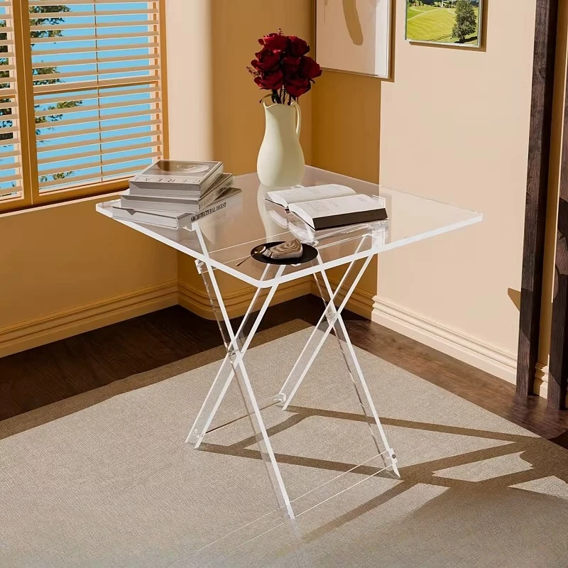 Acrylic transparent folding table small apartment ins style Internet celebrity mobile bedside table home sofa side table living
Acrylic transparent folding table small apartment ins style Internet celebrity mobile bedside table home sofa side table living