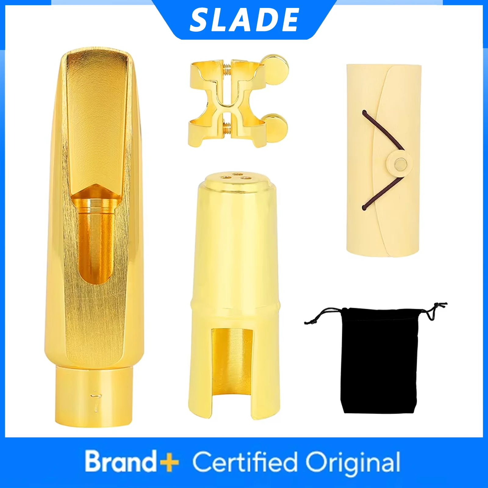 SLADE Alto Saxophone Mouthpiece 7C Sax Metal Brass Saxofone Mouthpiece with Case Woodwind Musical Instrument Parts & Accessories
SLADE Alto Saxophone Mouthpiece 7C Sax Metal Brass Saxofone Mouthpiece with Case Woodwind Musical Instrument Parts & Accessories