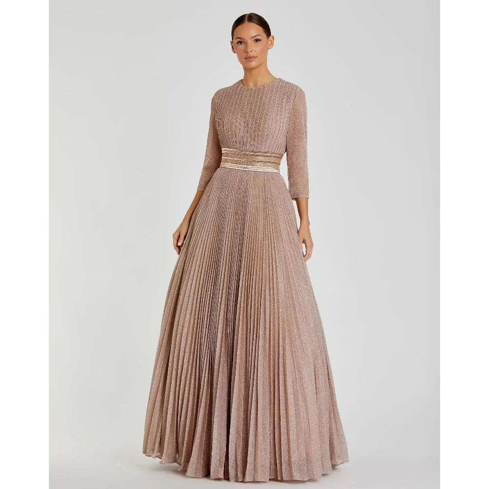 Simple Evening Dresses for Women Cusomized O-neck Three Quarter Sleeve Plus Size A-line Floor Length Prom Gowns Party Dress
Simple Evening Dresses for Women Cusomized O-neck Three Quarter Sleeve Plus Size A-line Floor Length Prom Gowns Party Dress
