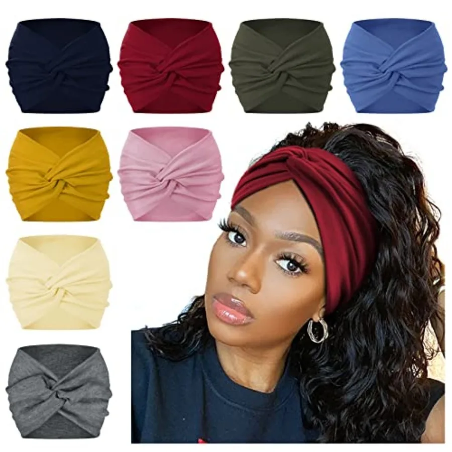 7'' Wide Headbands for Women, Extra Large Turban Workout Headband Fashion Yoga Hair Bands Boho Twisted Thick Hair Accessories,
7'' Wide Headbands for Women, Extra Large Turban Workout Headband Fashion Yoga Hair Bands Boho Twisted Thick Hair Accessories,