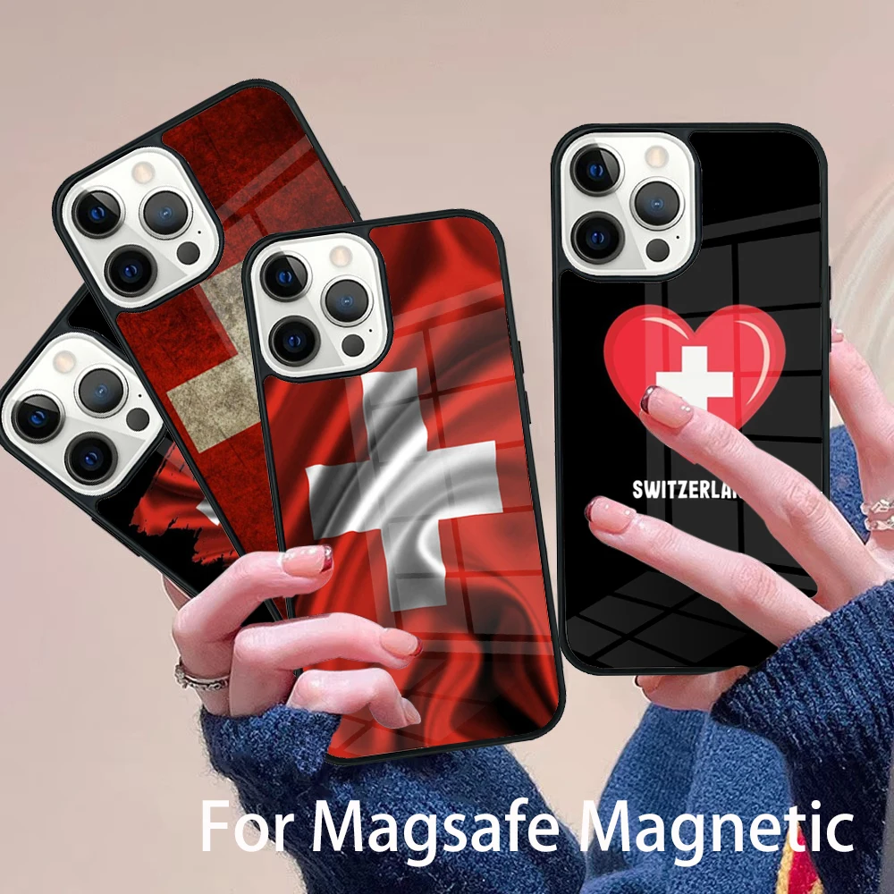 Switzerland Swiss Flag Phone Case Magesafe Magnetic Wireless Charge Cover For IPhone 16 11 12 13 14 15 Pro Max Plus Mini
Switzerland Swiss Flag Phone Case Magesafe Magnetic Wireless Charge Cover For IPhone 16 11 12 13 14 15 Pro Max Plus Mini