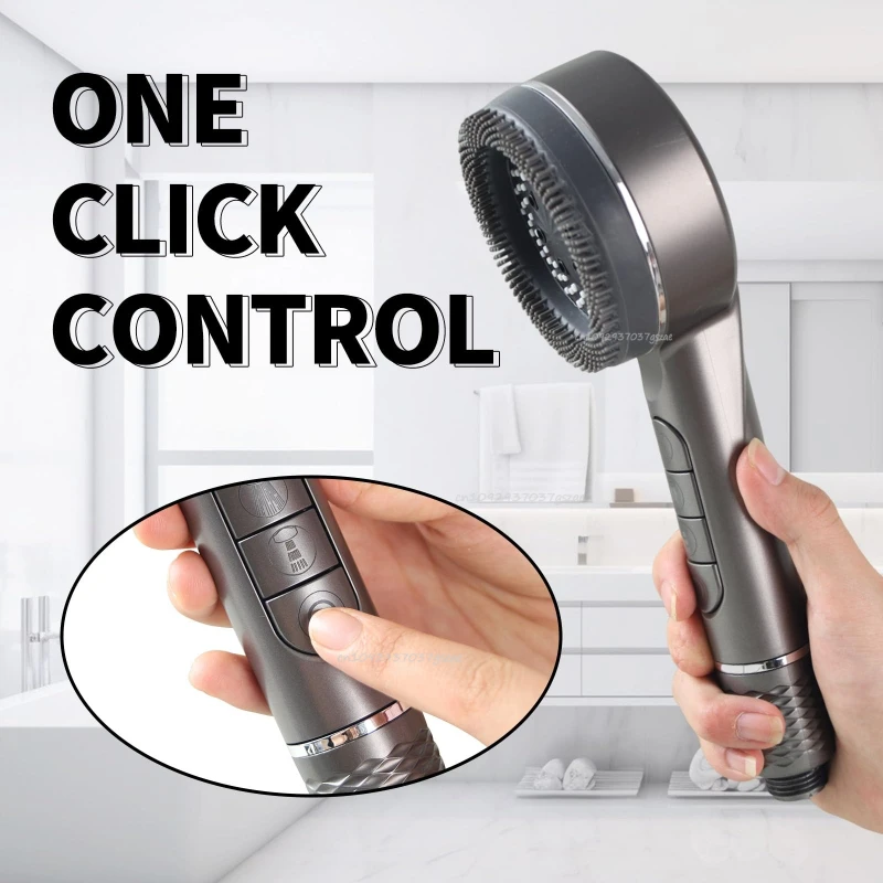 Shower Head 4 Modes Water Saving Adjustable High Pressure Shower Handheld Spray Hangable Multifunctional Bathroom Accessories
Shower Head 4 Modes Water Saving Adjustable High Pressure Shower Handheld Spray Hangable Multifunctional Bathroom Accessories