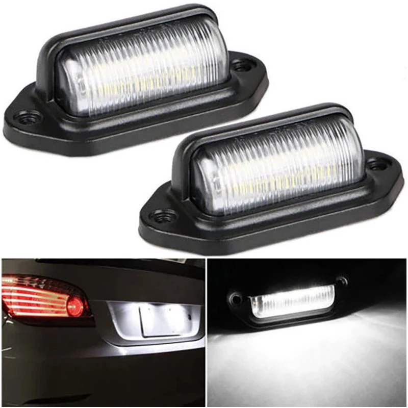 12-24V 6 LED Car License Plate Lights Taillight Auto Truck Bus Motorcycle Universal 500LM Night Safety Driving Side Lamp Light
12-24V 6 LED Car License Plate Lights Taillight Auto Truck Bus Motorcycle Universal 500LM Night Safety Driving Side Lamp Light