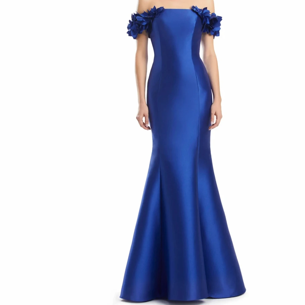 CustomizedMermaid Floor Length Off the Shoulder Satin Short Sleeves Pleats Sweep Train Solid Color Flowers Buttons Bespoke Occas
CustomizedMermaid Floor Length Off the Shoulder Satin Short Sleeves Pleats Sweep Train Solid Color Flowers Buttons Bespoke Occas