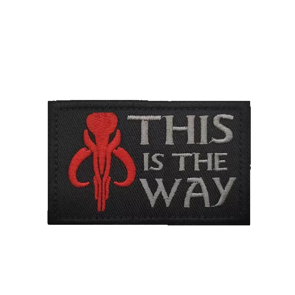 "This Is The Way" Embroidered Patch, Movie Enthusiast Tactical Morale Badge, Hook and Loop, for Cosplay Backpack Clothes
"This Is The Way" Embroidered Patch, Movie Enthusiast Tactical Morale Badge, Hook and Loop, for Cosplay Backpack Clothes