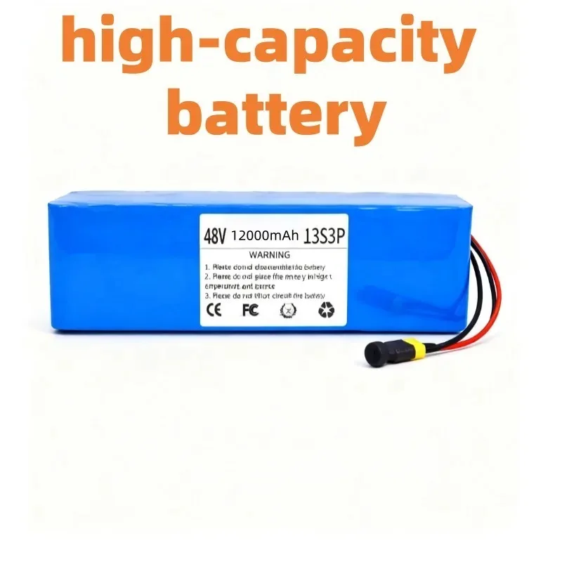 New Arrival 48V 12Ah/ 14000mAh 13S3P Lithium Ion Battery Pack with Charger Genuine Cells Stable Output for Bike Scooter XT60
New Arrival 48V 12Ah/ 14000mAh 13S3P Lithium Ion Battery Pack with Charger Genuine Cells Stable Output for Bike Scooter XT60