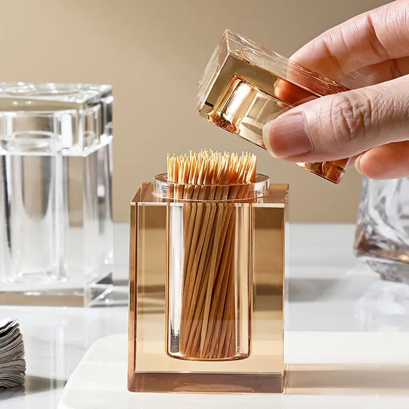 Luxury Crystal Glass Toothpick Box Barrel Home Dining Table Hotel Cotton Swab Dental Floss Storage Box Jar Clear Glass Container
Luxury Crystal Glass Toothpick Box Barrel Home Dining Table Hotel Cotton Swab Dental Floss Storage Box Jar Clear Glass Container