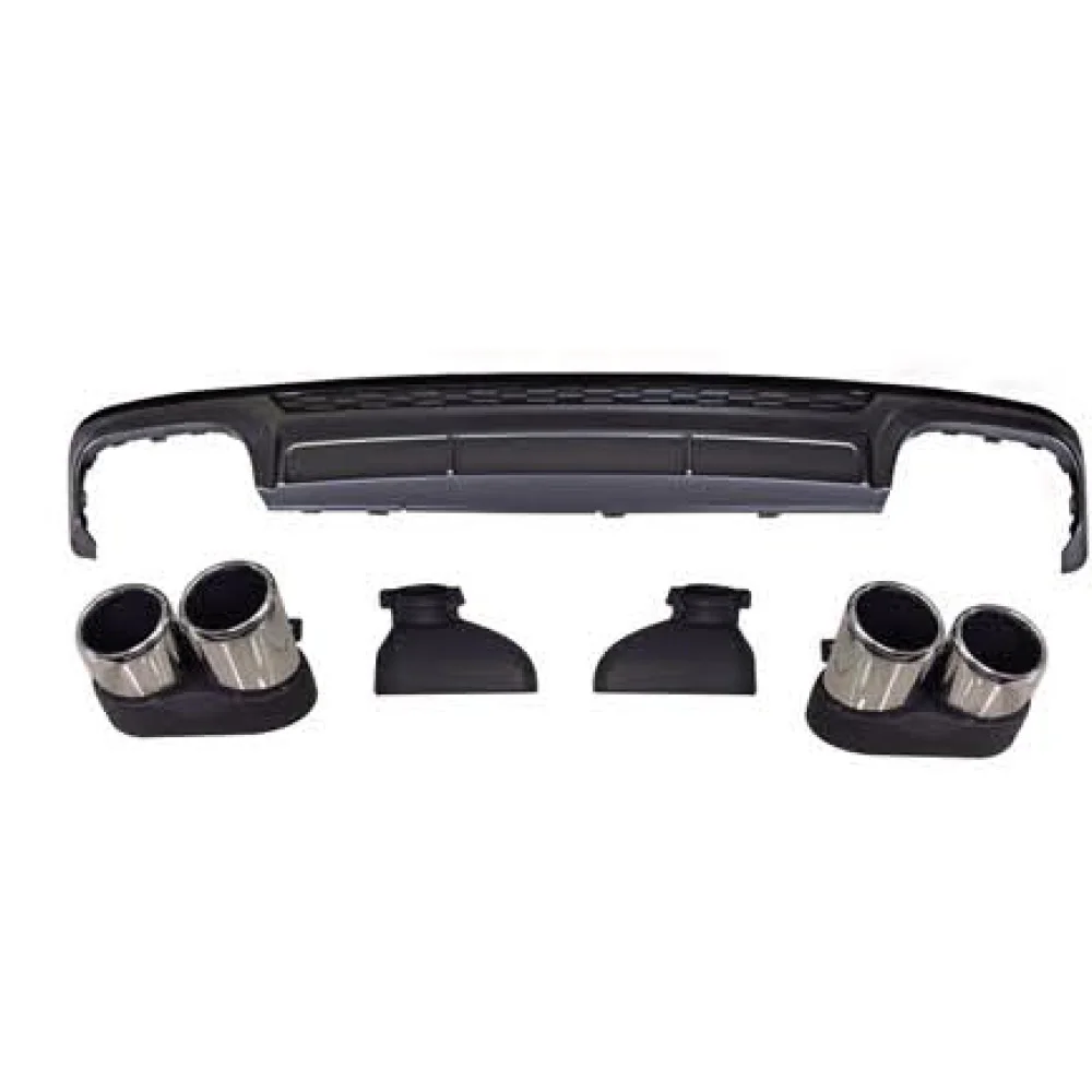 Suitable for A6 grade S6 rear diffuser with stainless steel S6 S-line rear lip, suitable Suitable for Audi
Suitable for A6 grade S6 rear diffuser with stainless steel S6 S-line rear lip, suitable Suitable for Audi