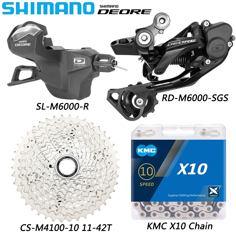 10-скоростной переключатель передач SHIMANO DEORE M6000, Задний рычаг переключения передач, детали для велосипеда, оригинальные кассеты 11-42T/46T
10-скоростной переключатель передач SHIMANO DEORE M6000, Задний рычаг переключения передач, детали для велосипеда, оригинальные кассеты 11-42T/46T