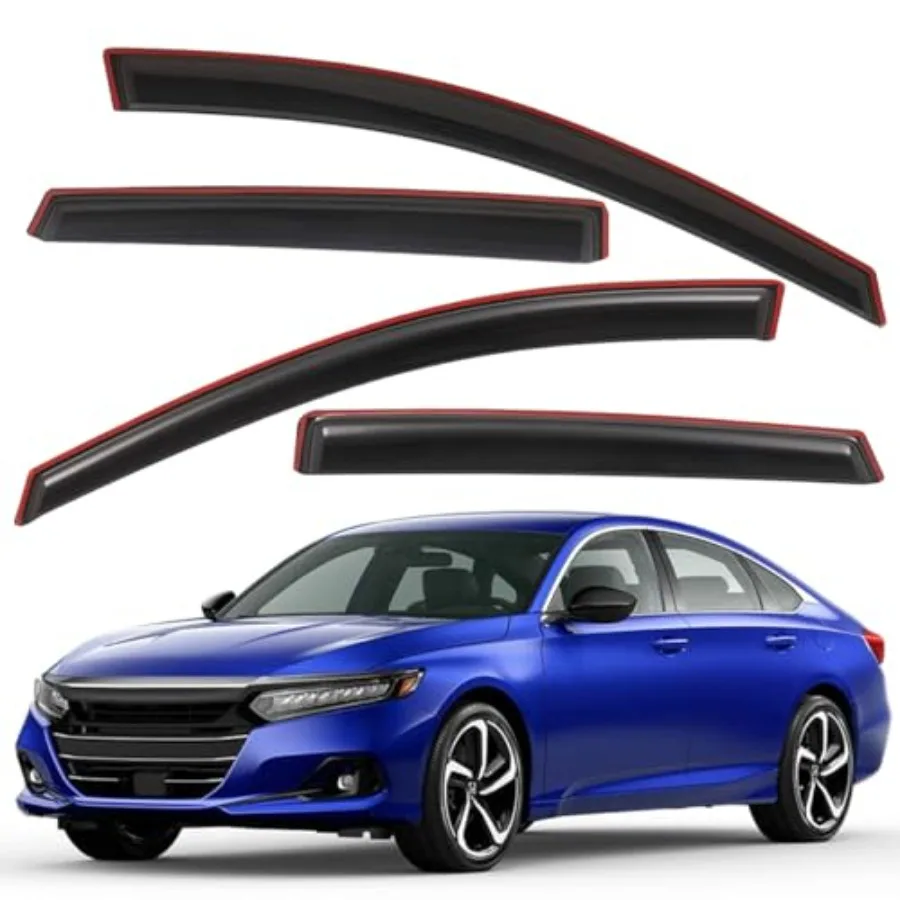 Extra Durable Clip-on in-Channel Auto Vent Window Visor Fits 2018-2022 Honda Accord Sedan UV Protection Rain Guard Original Win
Extra Durable Clip-on in-Channel Auto Vent Window Visor Fits 2018-2022 Honda Accord Sedan UV Protection Rain Guard Original Win