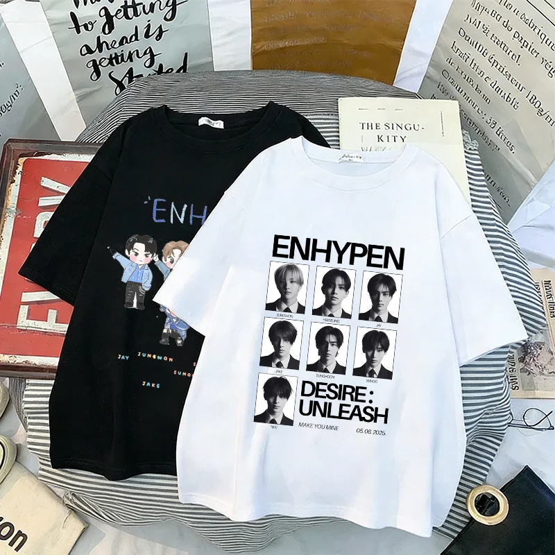 Kpop ENHYPEN T Shirt Woman Man Short Sleeve Girl Breathable Top Fashion Tees Casual T-Shirt Summer Clothes Fans Merchandise Gift
Kpop ENHYPEN T Shirt Woman Man Short Sleeve Girl Breathable Top Fashion Tees Casual T-Shirt Summer Clothes Fans Merchandise Gift