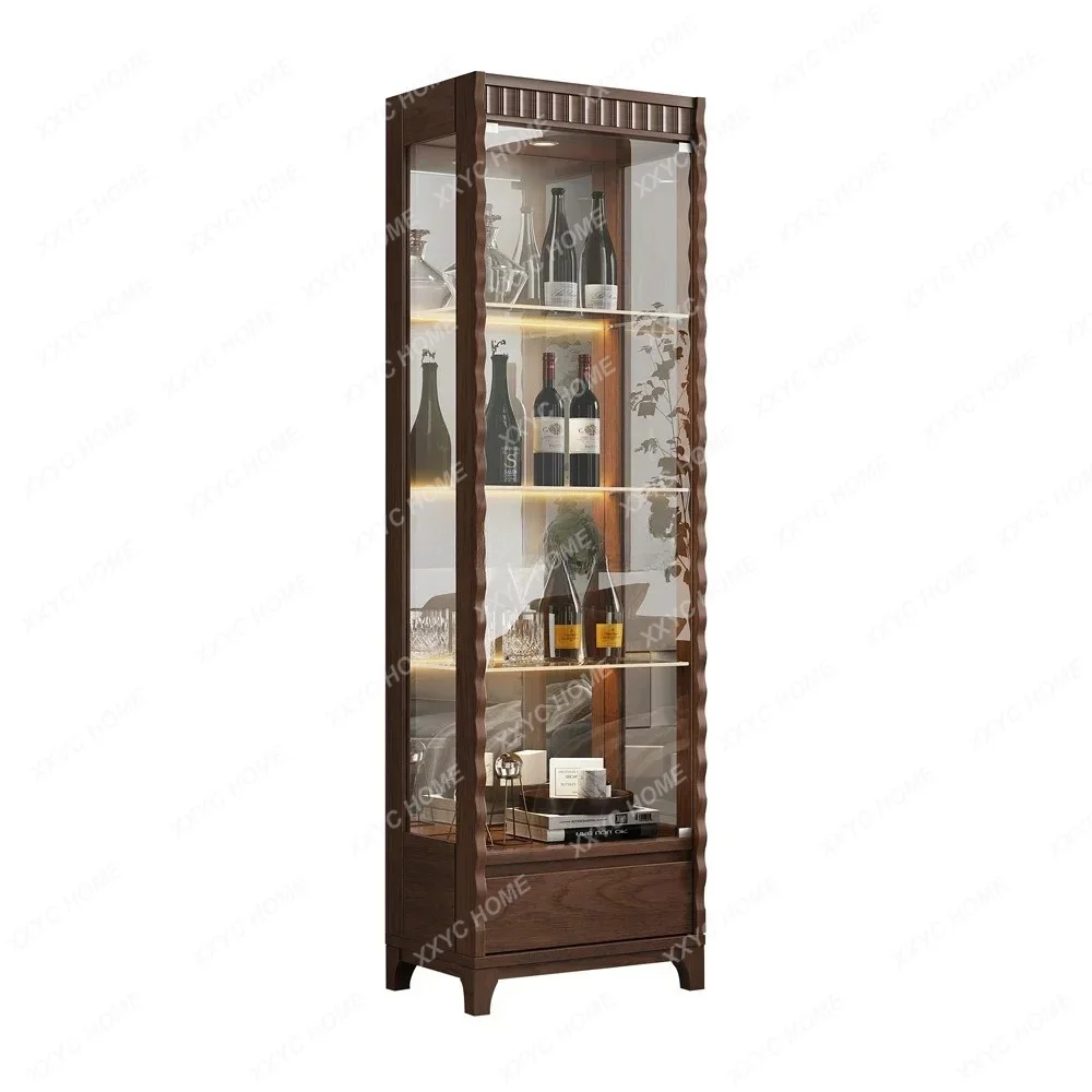 yj21 New Chinese Style Solid Wood Wine Cabinet Integrated Wall-Mounted Light Luxury Living Room Glass Door Display Cabinet
yj21 New Chinese Style Solid Wood Wine Cabinet Integrated Wall-Mounted Light Luxury Living Room Glass Door Display Cabinet