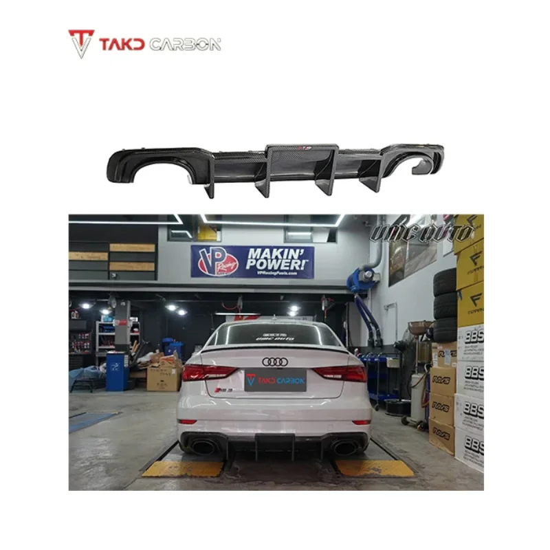 Glossy Dry Carbon Fiber Exterior Accessories Rear Bumper Lip Diffuser Without Led Light For AUDI RS3 Sedan 2017-2019
Glossy Dry Carbon Fiber Exterior Accessories Rear Bumper Lip Diffuser Without Led Light For AUDI RS3 Sedan 2017-2019