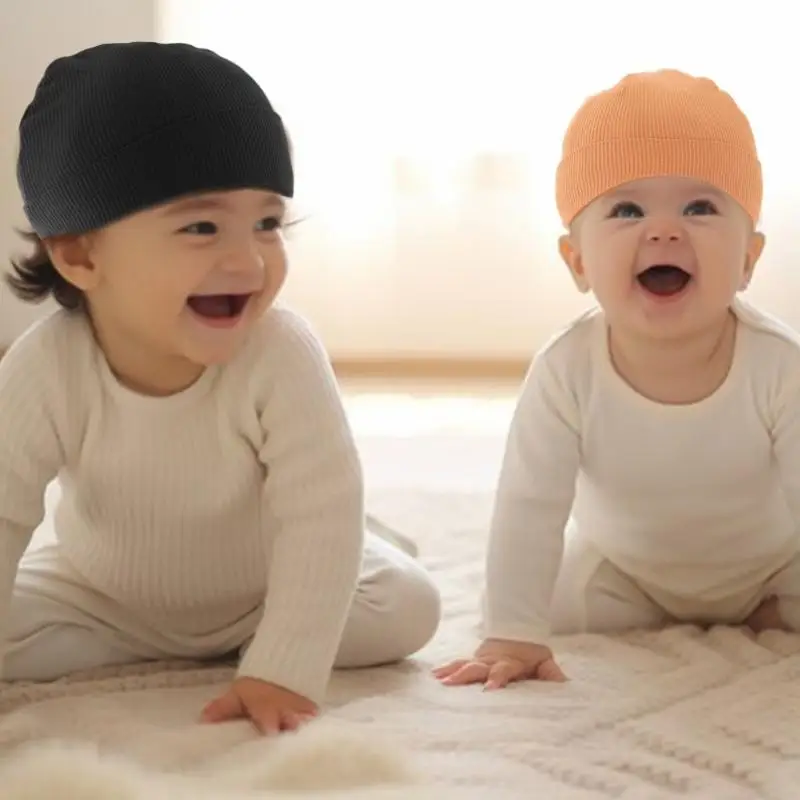 4pcs Baby устанавливают мягкие удобные вязаные шапки для новорожденных мальчиков и девочек теплая защита в осенней зиме
4pcs Baby устанавливают мягкие удобные вязаные шапки для новорожденных мальчиков и девочек теплая защита в осенней зиме
