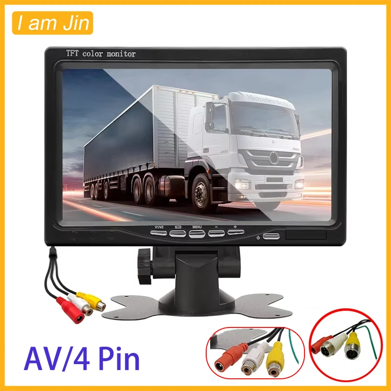 7 Inch CVBS/AHD Car Monitor Screen Rear View Camera HD Digital 2 Way Video Input Rearview Image 9V-36V TFT LCD Parking System
7 Inch CVBS/AHD Car Monitor Screen Rear View Camera HD Digital 2 Way Video Input Rearview Image 9V-36V TFT LCD Parking System
