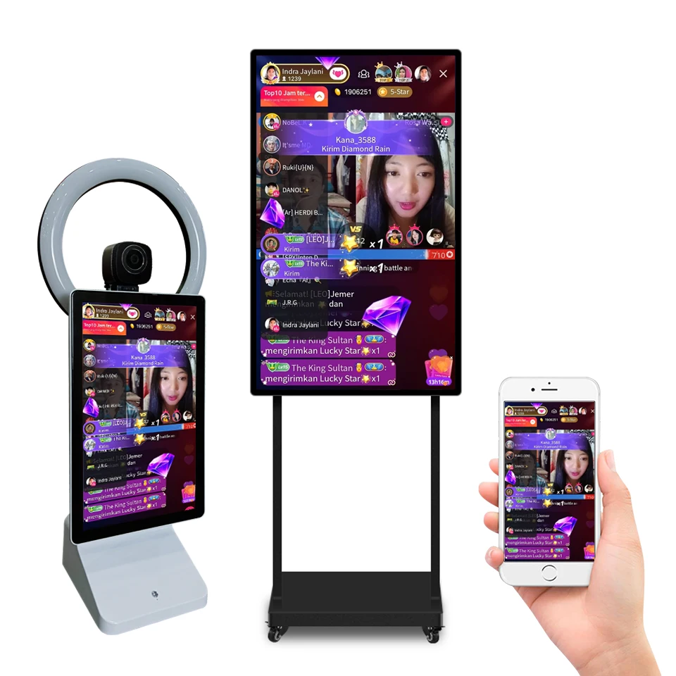 32 Inch Tiktok Live Screen Monitors Indoor Live Stream LCD Display Wireless projection Equipment Interaction Display
32 Inch Tiktok Live Screen Monitors Indoor Live Stream LCD Display Wireless projection Equipment Interaction Display