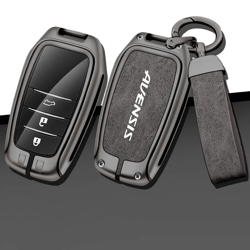 Zinc Alloy Leather Car Remote Key Case Cover Shell Holder Full Protection Auto Accessories Keychain For Toyota Avensis t25 t27
Zinc Alloy Leather Car Remote Key Case Cover Shell Holder Full Protection Auto Accessories Keychain For Toyota Avensis t25 t27