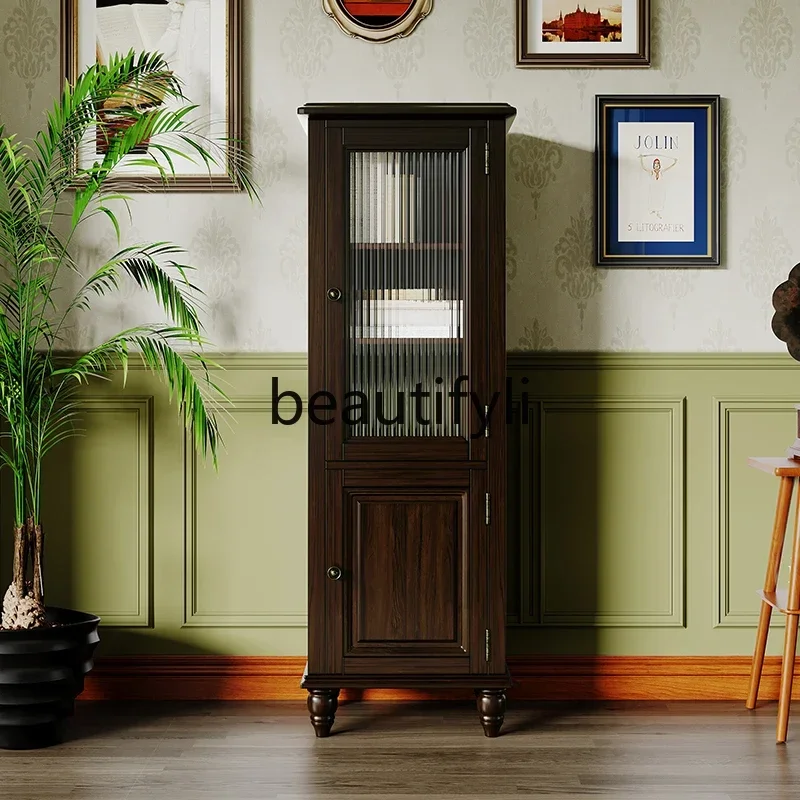 SS ss7486 American rural pure solid wood single door wine cabinet living room glass door TV cabinet corner bookcase
SS ss7486 American rural pure solid wood single door wine cabinet living room glass door TV cabinet corner bookcase
