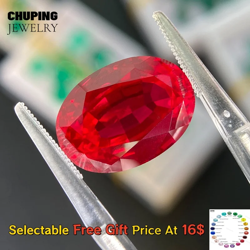 ChuPing Oval Shape Flame Melted Lab Grown Ruby Synthetic Cultivate Ruby For Making Selectable AGL Certificate
ChuPing Oval Shape Flame Melted Lab Grown Ruby Synthetic Cultivate Ruby For Making Selectable AGL Certificate
