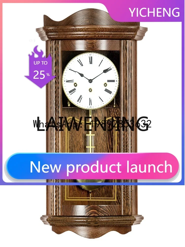 6BJLiving Room Solid Wood Swing Clock Chinese High Luxury Retro Mechanical Wall Clock
6BJLiving Room Solid Wood Swing Clock Chinese High Luxury Retro Mechanical Wall Clock