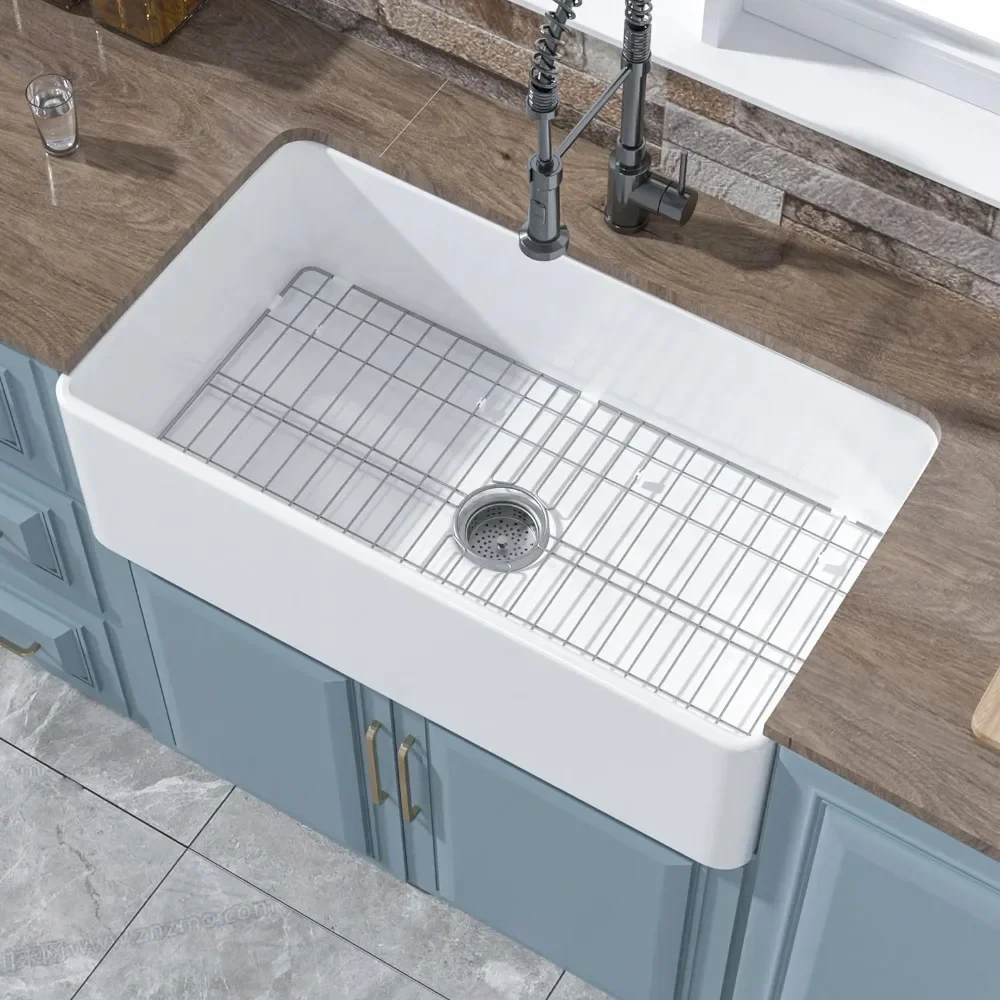 33 Inch Kitchen Sink with Accessories 2 Types, Undermmount Fireclay Single Bowl Sinks, Kitchen Sink
33 Inch Kitchen Sink with Accessories 2 Types, Undermmount Fireclay Single Bowl Sinks, Kitchen Sink