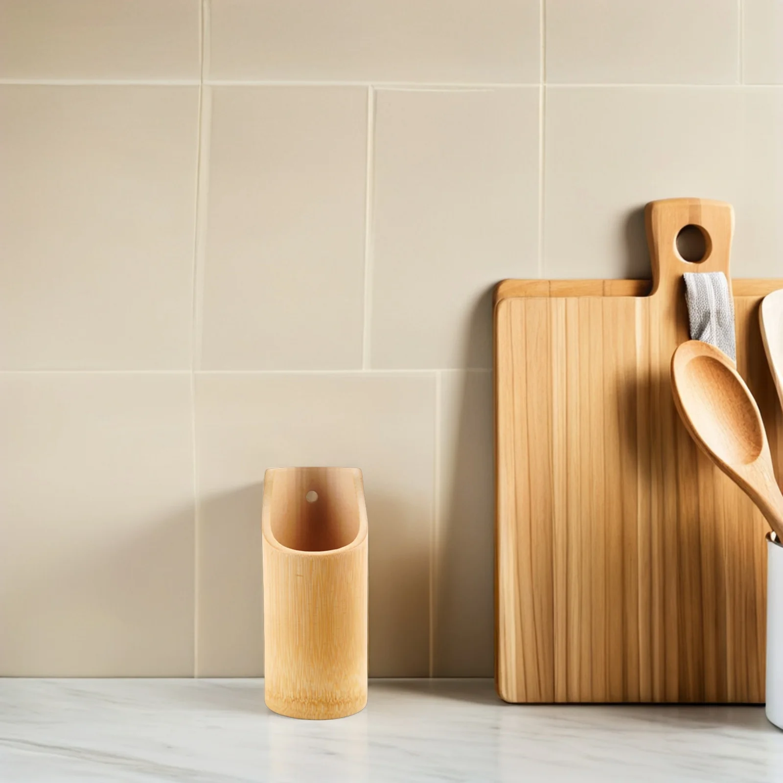 Bamboo Chopstick Holder Utensil Organizer With Drain Holes Cutlery Storage Box Countertop Utensil Holders For Kitchen 
Bamboo Chopstick Holder Utensil Organizer With Drain Holes Cutlery Storage Box Countertop Utensil Holders For Kitchen